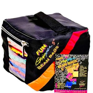 Fun Gripper 5" Square, Numbered 1-6 Bean Bags w/Carry Case