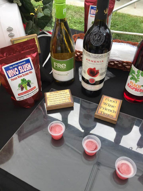 picture of Vino Slush Wine Slushie Mix and wine