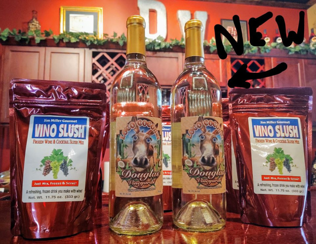 picture of Vino Slush Wine Slushie Mix and wine